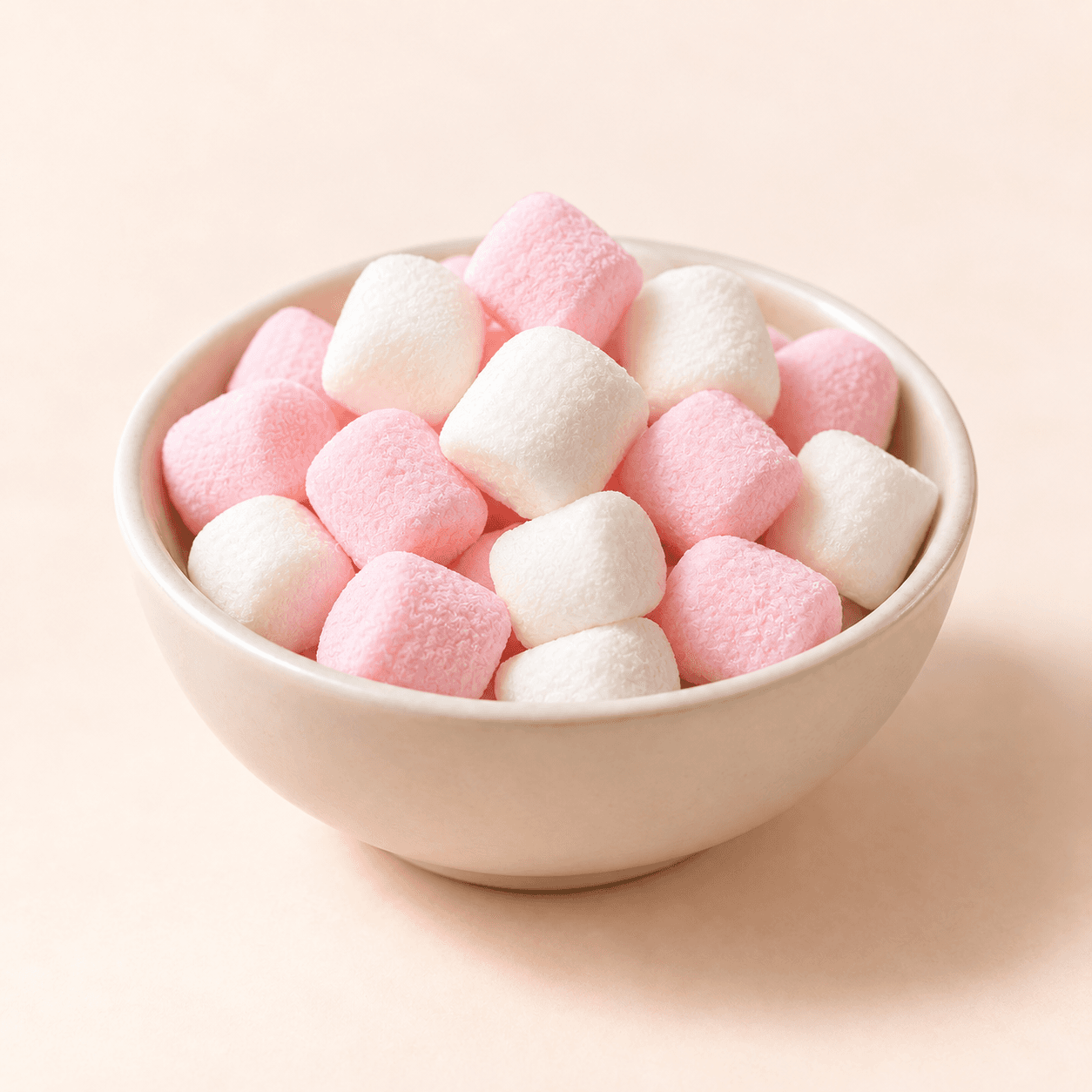 Mini guimauves roses et blanches