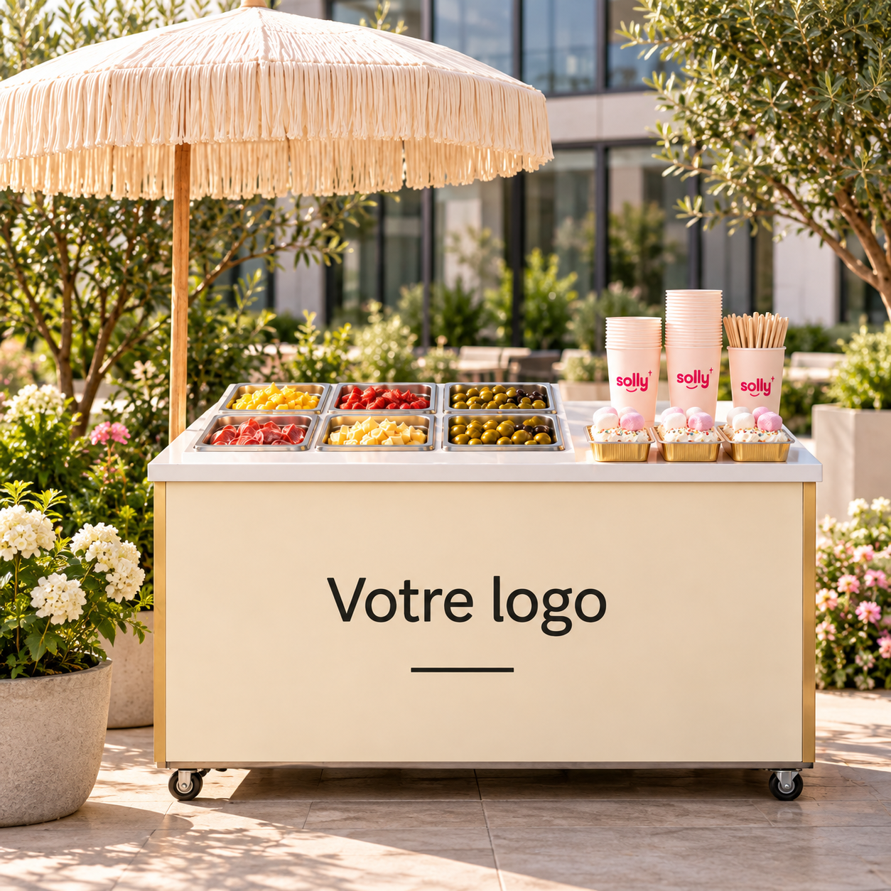 Chariot Solly personnalisable avec Votre logo